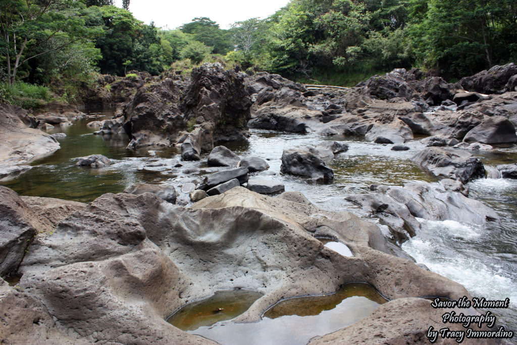 The top of the falls