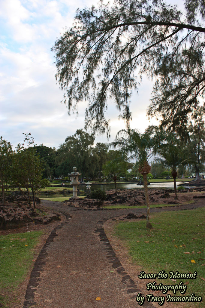 Walking Path at Liliuokalani Park and Gardens in Hilo, Hawaii