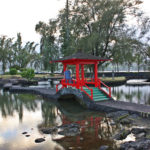 Taking a rest in Liliuokalani Park