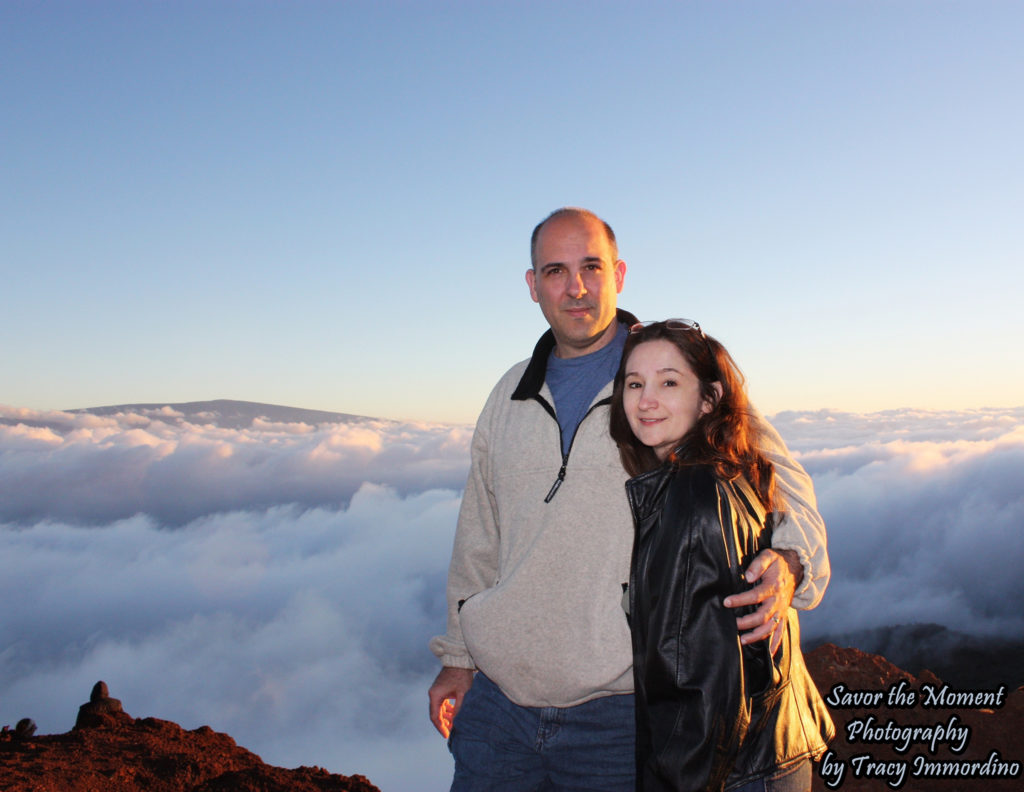 My husband and I on Mauna Kea