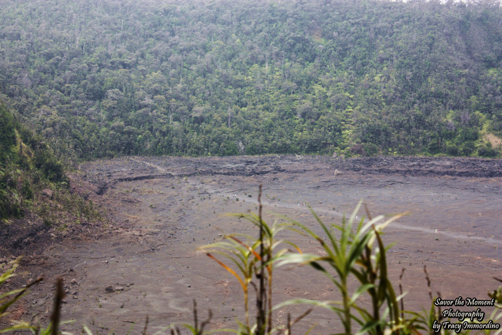 Hikers on the Kilauea Crater Floor
