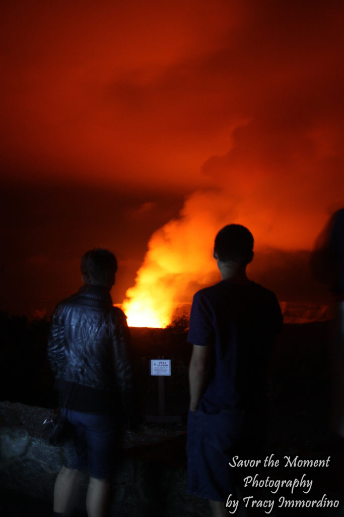 Gazing at Halemu'uma'u Crater