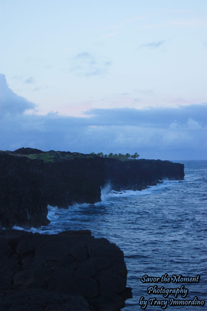 Cliffs near Holei Sea Arch