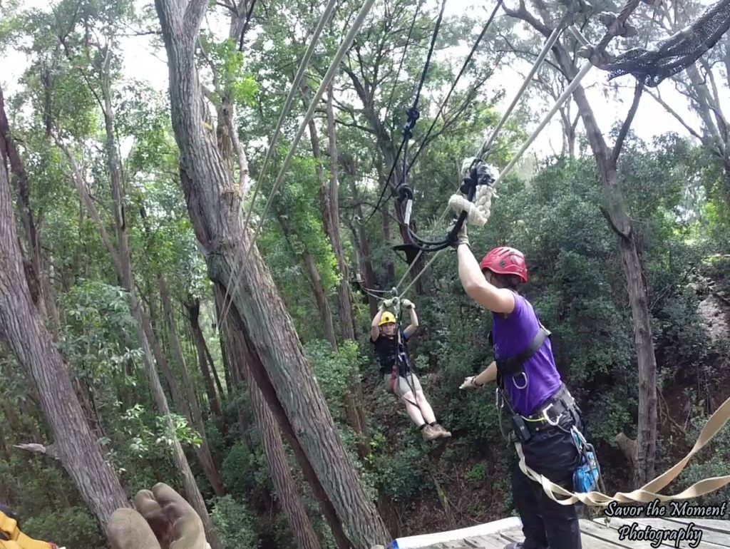 Ziplining at Kohala Zipline