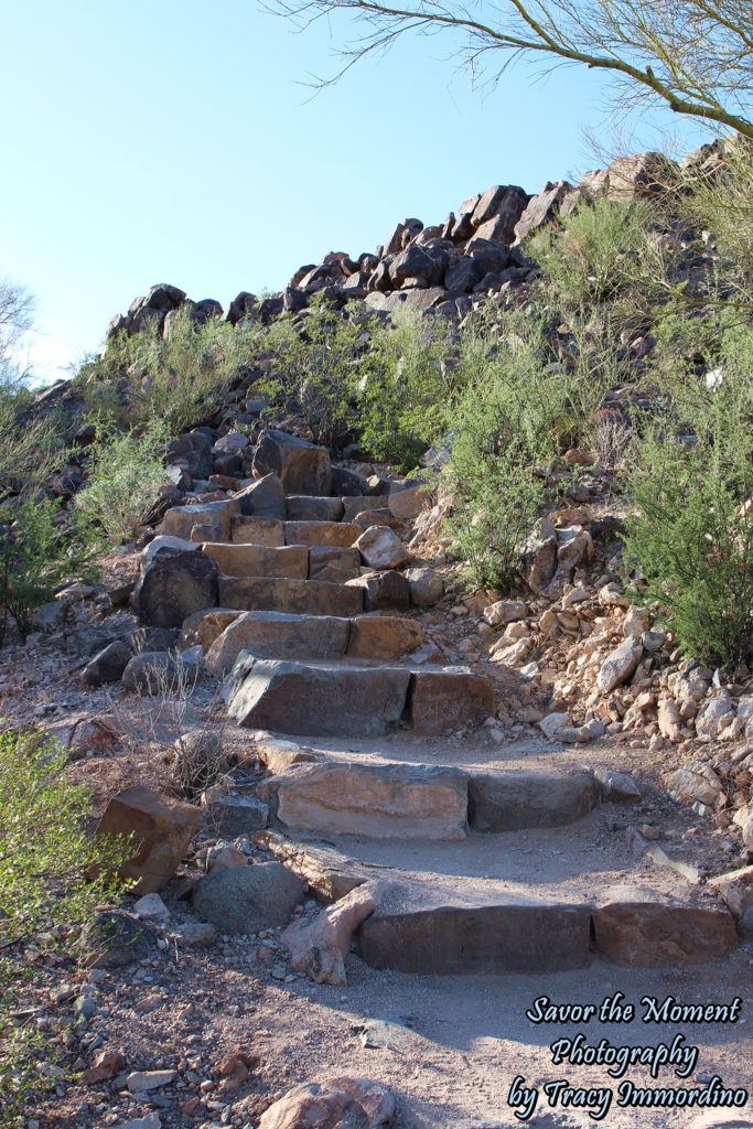 Steps up to Signal Hill