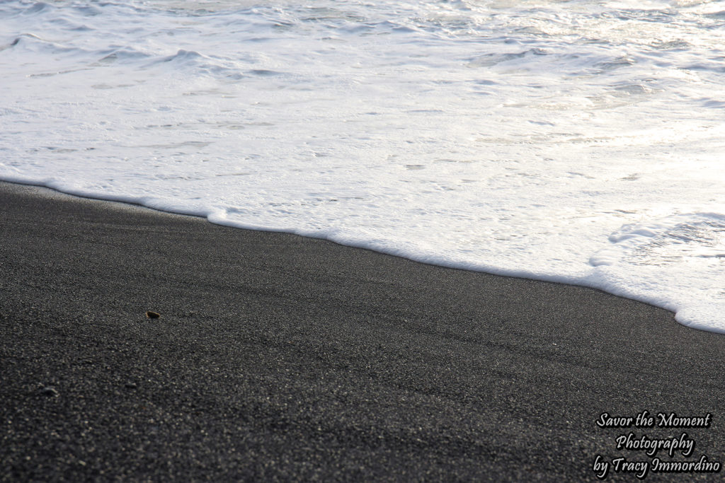 The Black Sand of Hana Bay