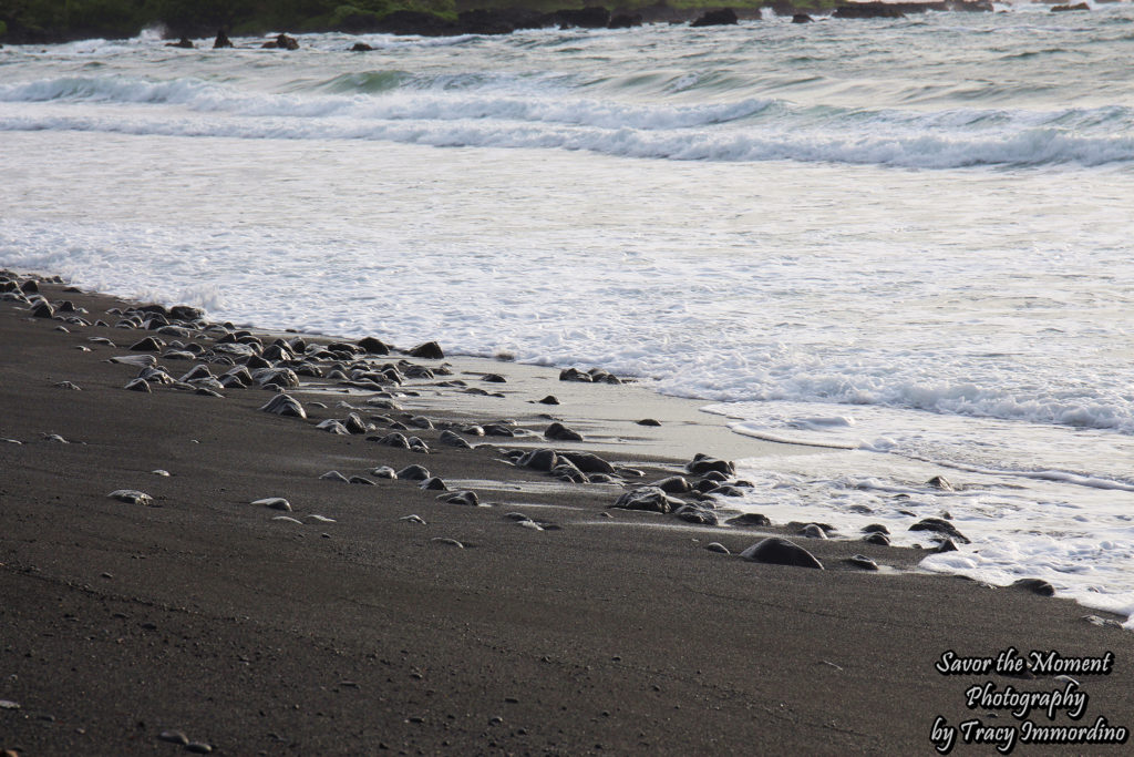 The Black Sand of Hana Bay