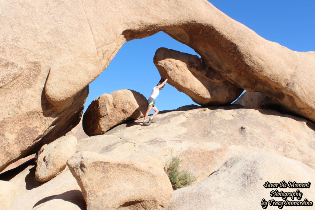 Holding up Arch Rock