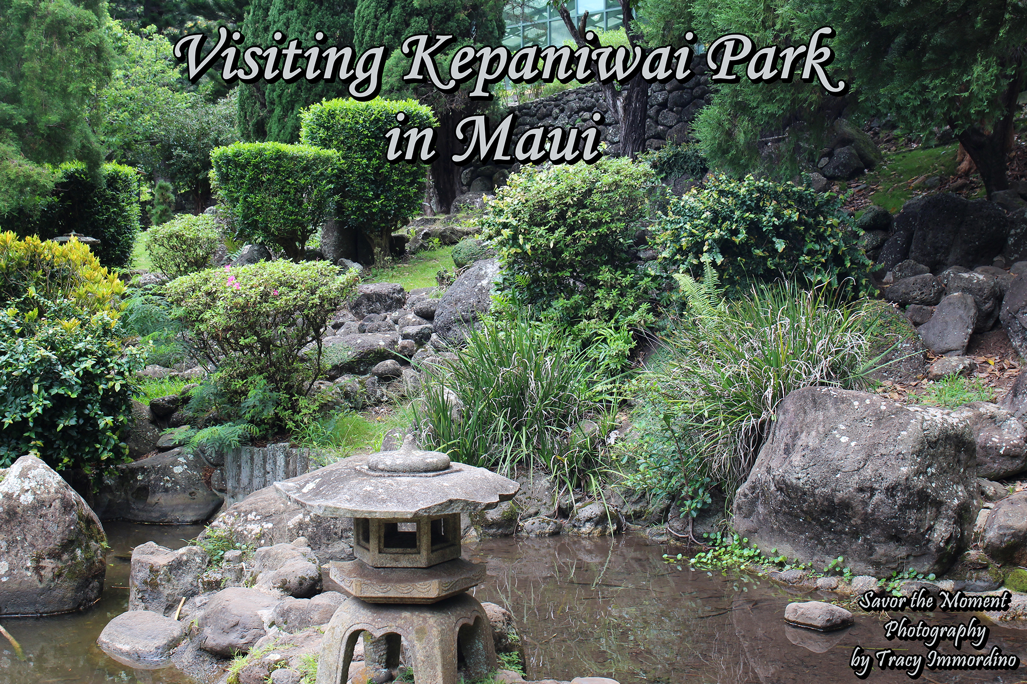 Japanese Garden in Kepaniwai Park, Maui