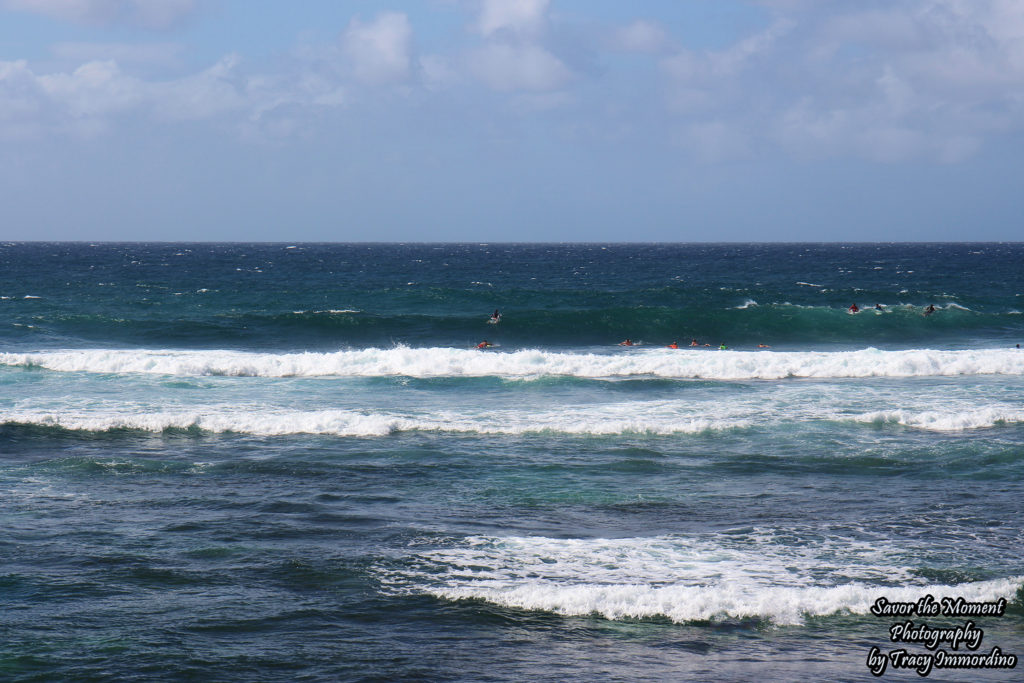 Surfers at Ho'okipa Beach in Maui