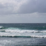 Wind Surfers and Surfers at Ho’okipa Beach in Maui