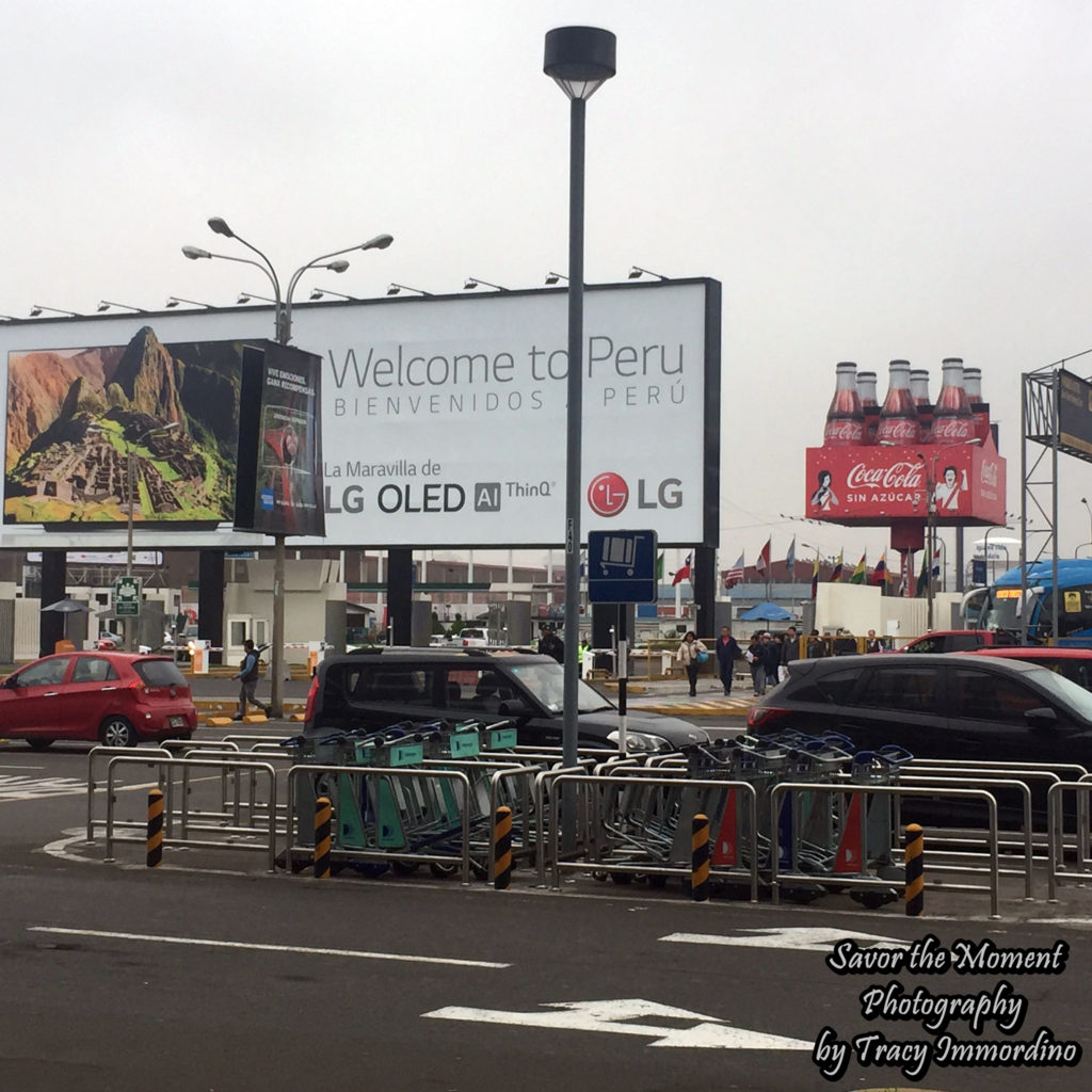 Billboards Outside of Jorge Chavez International Airport