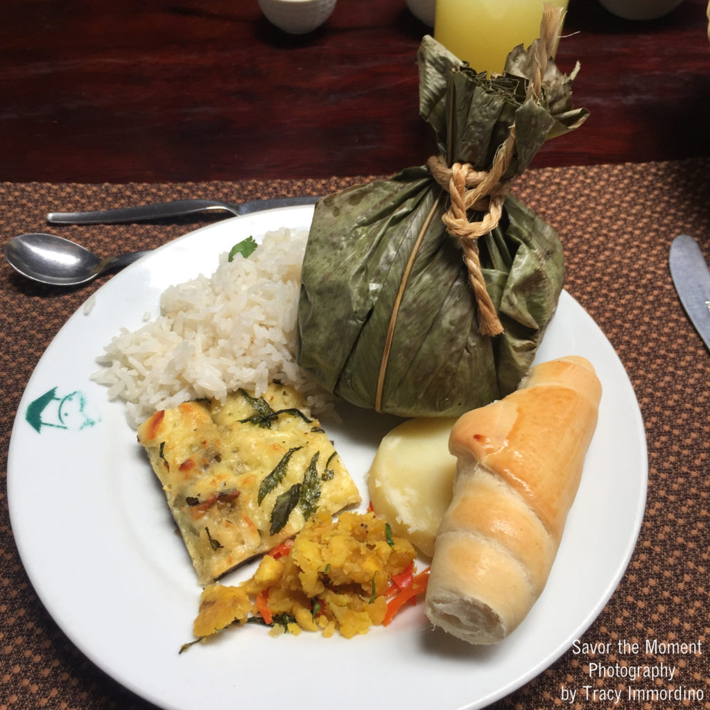 Dinner at Refugio Amazonas in Peru