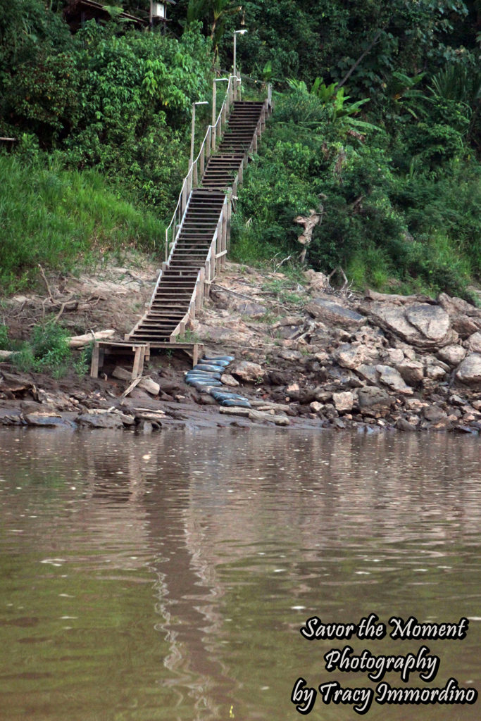 The Steps Leading to Refugio Amazonas Lodge in Madre de Dios, Peru