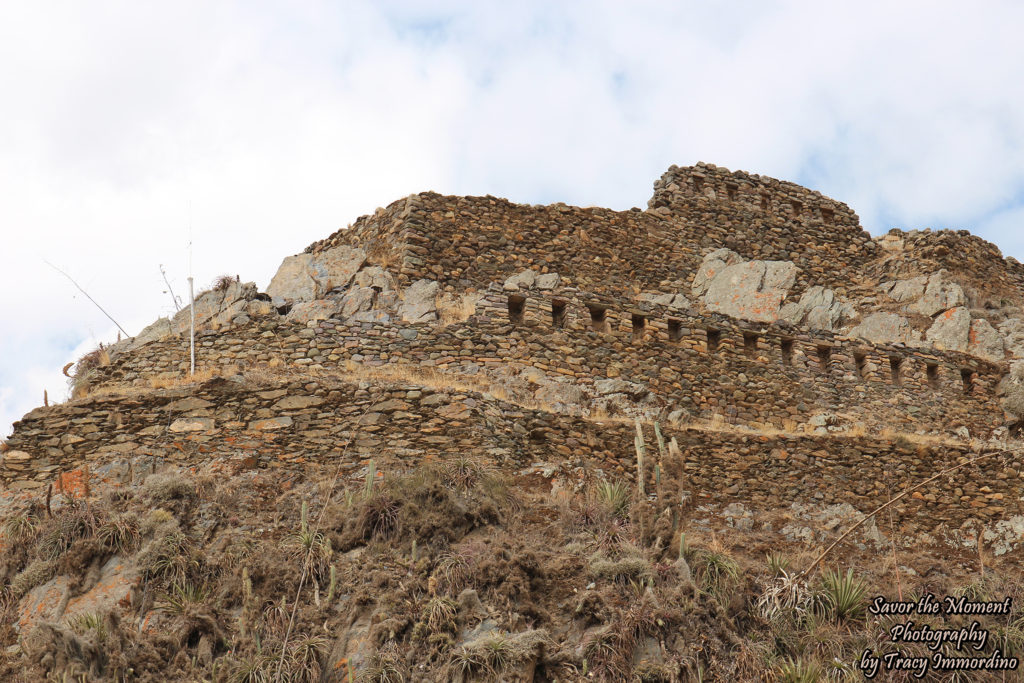 A Section of Temple Hill at the Ollantaytambo Ruins in Peru