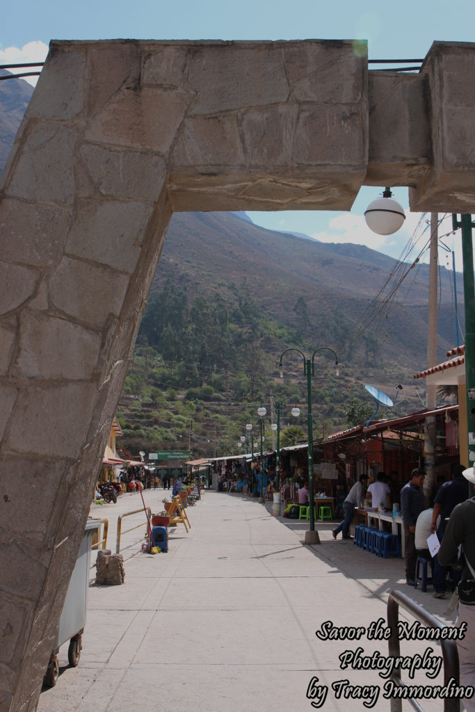 Archway to Ollantaytambo Train Station