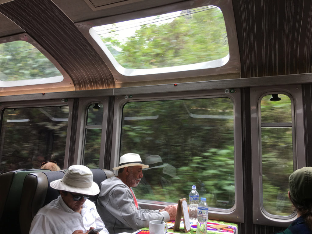 Our Guide Luis on the Vistadome Train