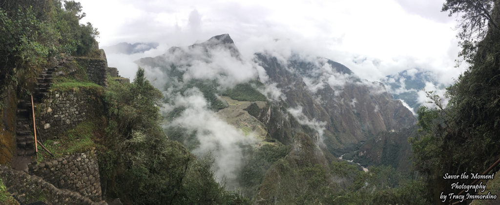 Viewing Machu Picchu from Huayna Picchu