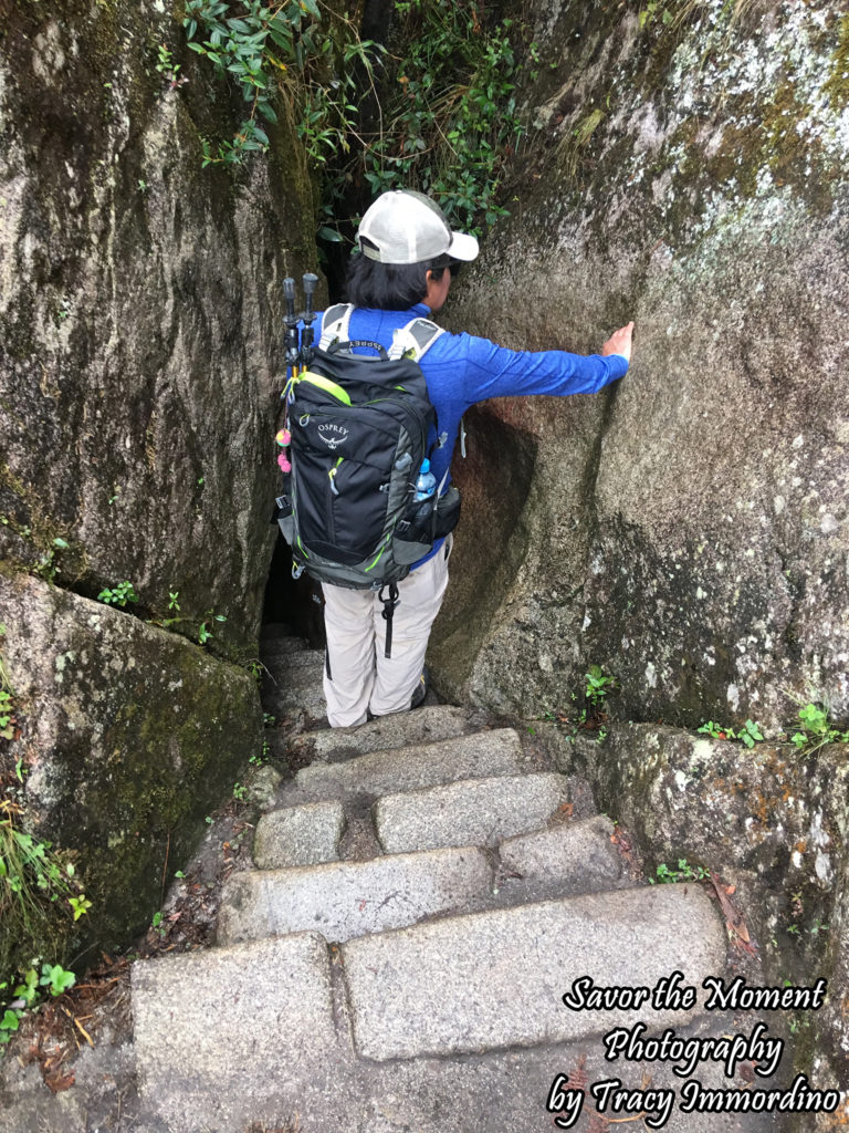 Our Guide Leading Us Down Huayna Picchu