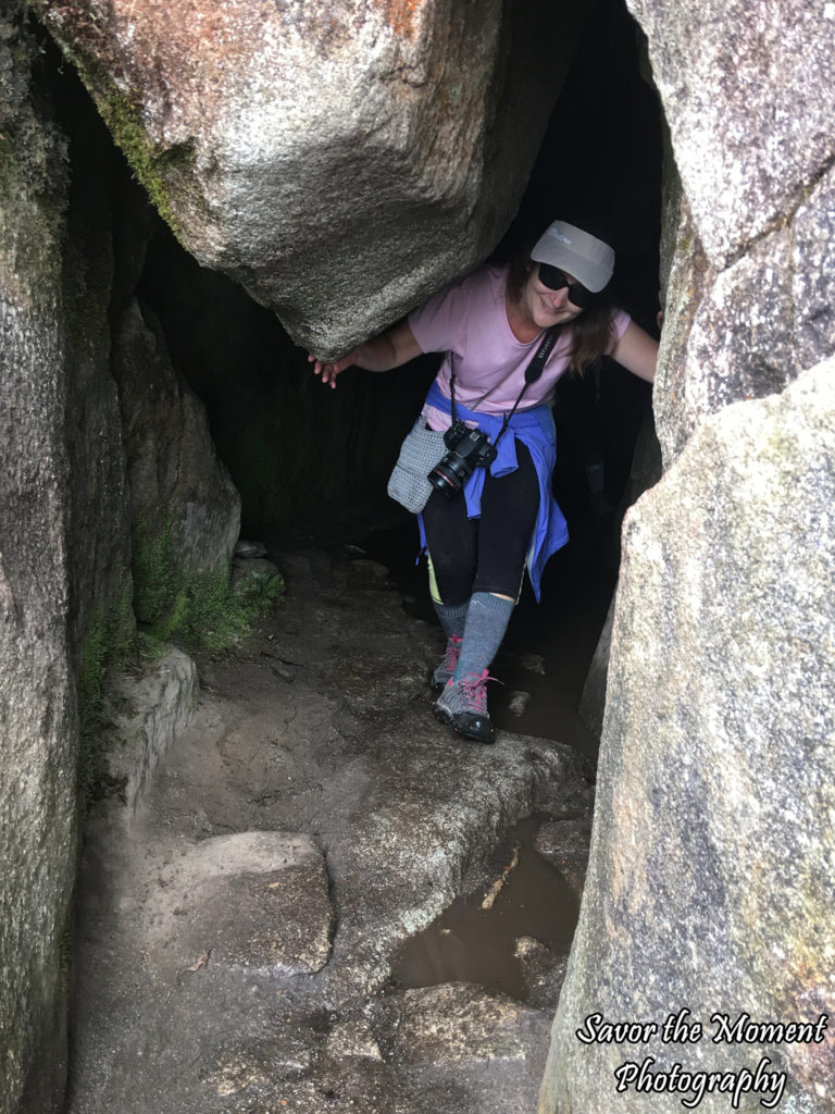 Climbing Down Huayna Picchu