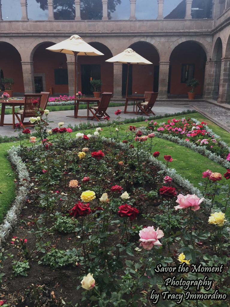 Outdoor Dining at the Belmond Monasterio Hotel