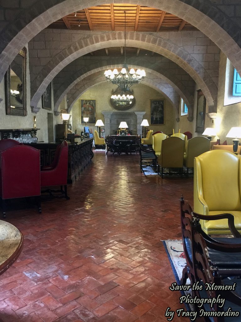 The Lobby of the Belmond Monasterio Hotel