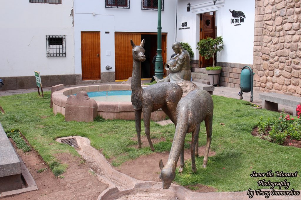 Statue in San Blas, Peru