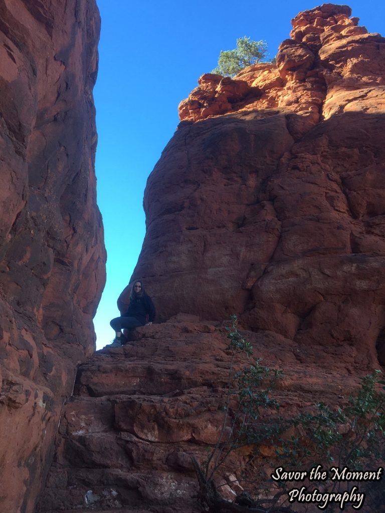 Near the top of Bell Rock