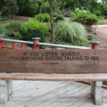 Memorial Bench at Rotary Botanical Gardens in Janesville, Wisconsin