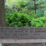 Memorial Bench at Rotary Botanical Gardens in Janesville, Wisconsin