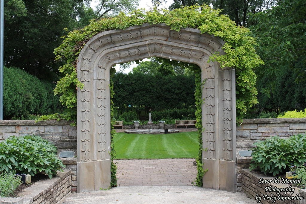 The Sunken Garden at Rotary Botanical Gardens in Janesville, Wisconsin
