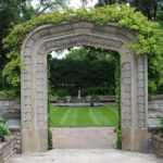 The Sunken Garden at Rotary Botanical Gardens in Janesville, Wisconsin