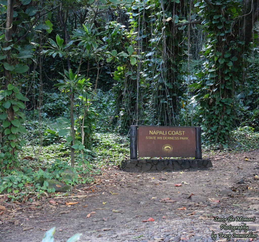 The Kalalau Trailhead on the Napali Coast