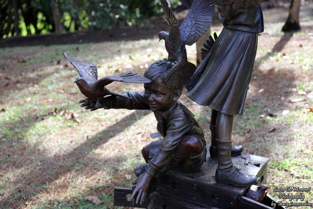 Sculpture at Na Aina Kai Botanical Gardens