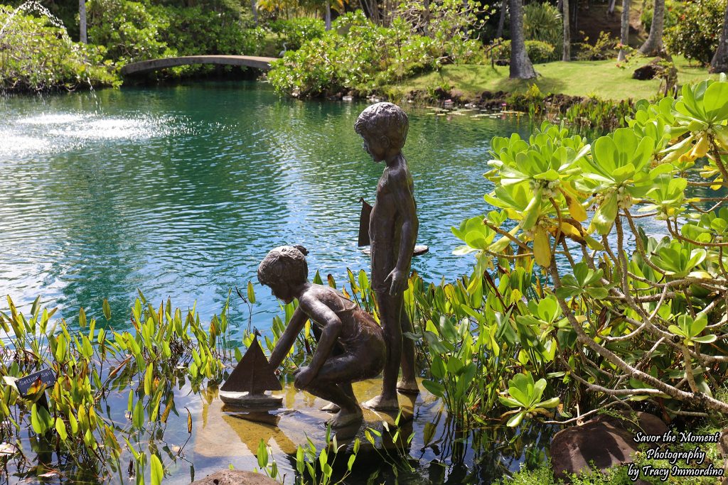 Sculpture at Na Aina Kai Botanical Gardens