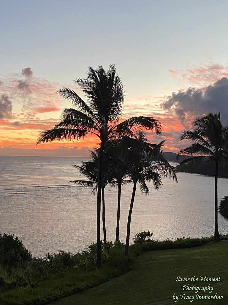 Sunrise in Princeville, Kauai