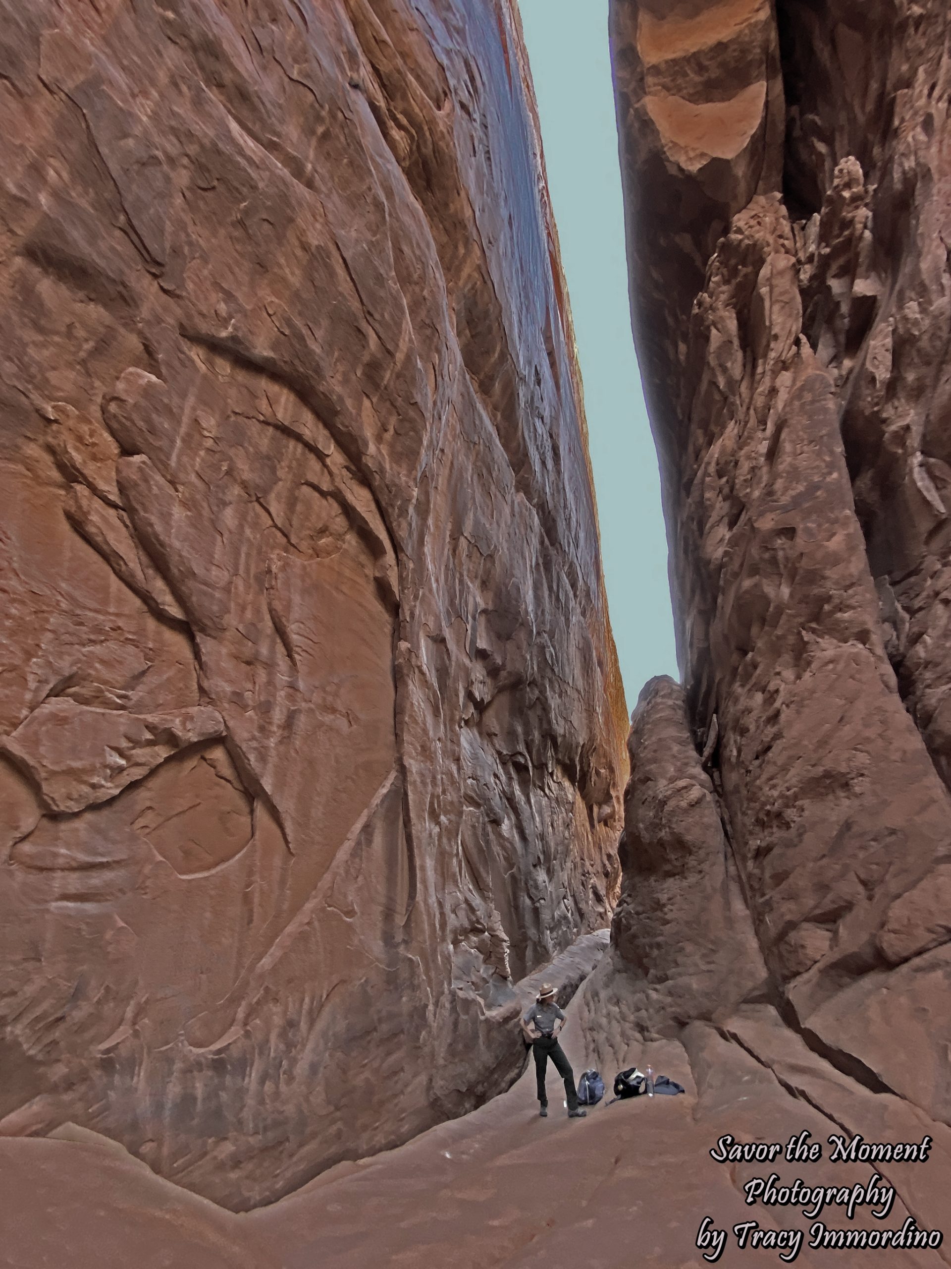 National Park Ranger on the Fiery Furnace Trail